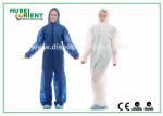 Anti-Dust Anti-Bacterial Hooded Disposable Protective Coverall With Elastic