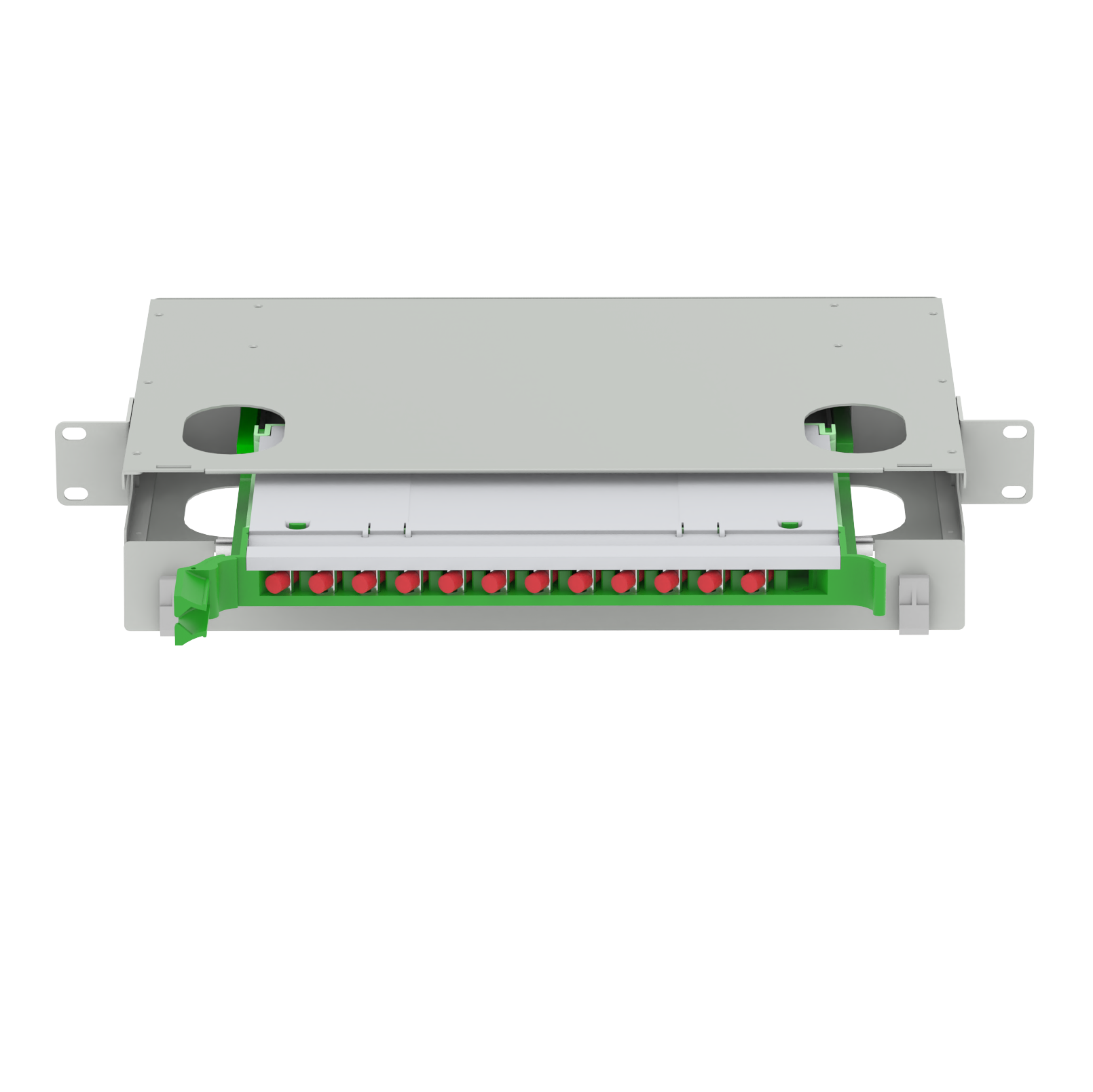 FTTX Data Center FC Type 12 Port Optic Fiber Distribution Patchpanel for Performance