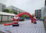 Christmas outdoor oxford santa claus inflatable advertising signs arch tube