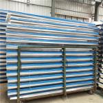 50mm corrugated blue PU sandwich roof panel used for Austria clean room