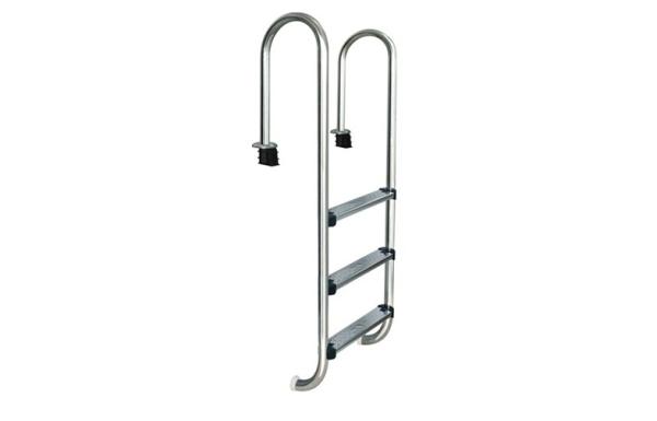 Stainless Steel Swimming Pool Ladders , Outdoor In-ground Swimming Pool