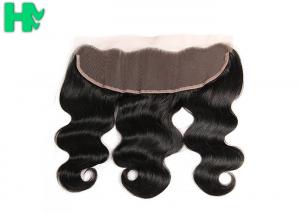 Wholesale Unprocessed Virgin Smooth Silk Base Human Hair Closure / 13*4 Ear To Ear Lace Frontal from china suppliers