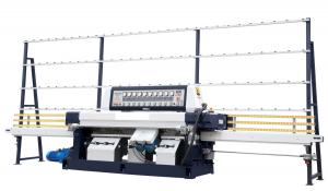 Wholesale Straight line Glass edging machine 9 grinding head linear polishing machine from china suppliers