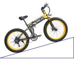 1000w Fat Tire Folding Electric Bike SMLRO With Hydraulic Disc Brake