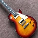 New standard LP Ebony fingerboard electric guitar, Flame Maple Top, musical