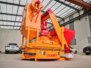 Wholesale Orange PMC1500 Planetary Concrete Mixer , Concrete Brick Making Machine from china suppliers