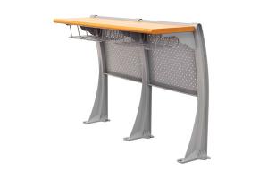 Wholesale 1.2mm Steel Back Aluminum Lecture Hall Chair With Desk from china suppliers