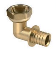 Wholesale Brass Elbow Pipe fittings with Nut from china suppliers