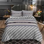 Christmas Gift Luxury Super Soft 100% Polyester 4 Piece Bedding Set Geometric