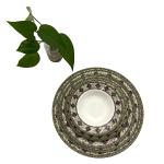 6.25" Home Kitchen Melamine Dinnerware Durable Non Toxic With Ripple
