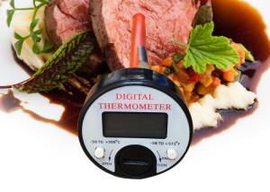 Wholesale 120mm Probe Wireless Barbecue Thermometer Digital Instant Read Black Color from china suppliers