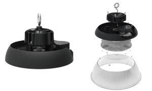 Wholesale 2700k 5050 Chip Dimmable LED UFO High Bay Light 150W 150lm/W from china suppliers