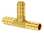 11/32'' ID 3 Way Brass Tee , ANSI Brass Hose Barb Tee