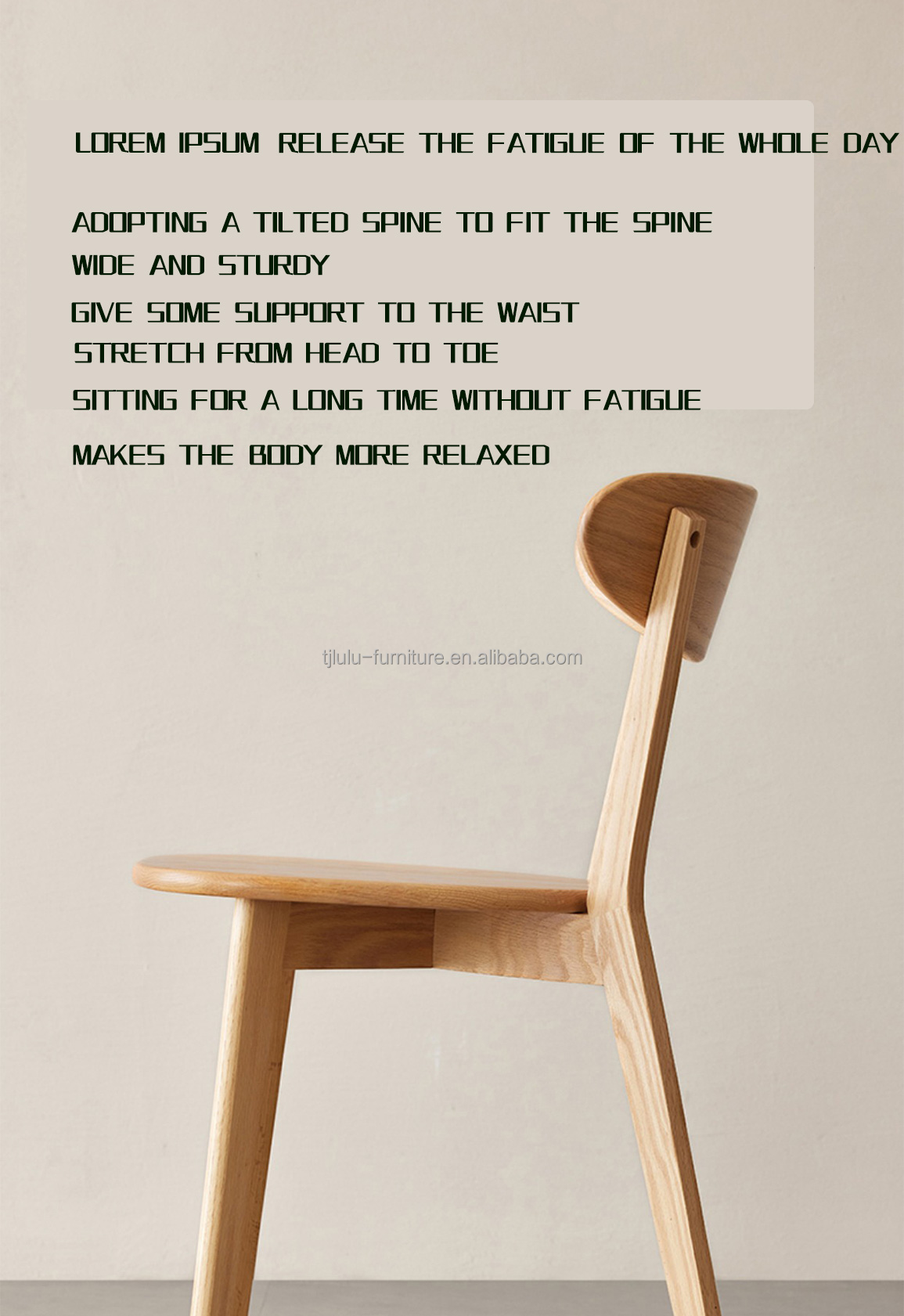 Customized Solid Wood Fast Food Cafe Restaurant Tables and Chairs with Rubber Wood Frame at Prices