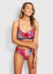 Solid color Scoop Neck Sport Top With High Waist Bikini