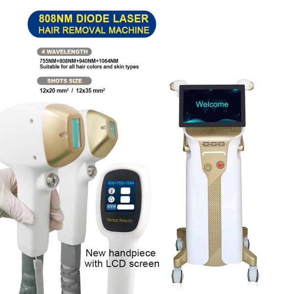 10Hz 1.2kw Effective Permanent 808nm Diode Laser Hair Removal Beauty Machine 12