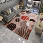 Simple Geometric Living Room Floor Carpets North European With Special Style