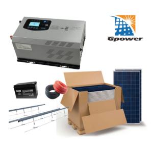 Wholesale Crystalline Panel 1000W Off Grid Solar System with 250Ah battery from china suppliers