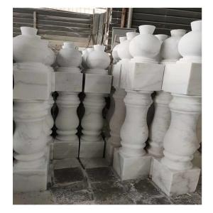 Wholesale Stair Railings Handrails White Marble Stone Granite Railing Handrail Stone Balustrade from china suppliers