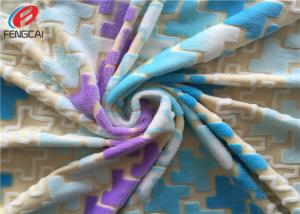 Wholesale Embossed Print 100% Polyester Minky Plush Fabric Super Soft Velboa Material from china suppliers