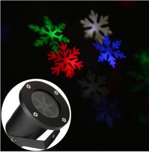 China outdoor moving white/colorful Lighting led snowflake projector show Landscape garden laser lighting on sale