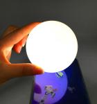 3" 4" 5" inch transparent colored resin ball UV ball glow in dark glitter ball