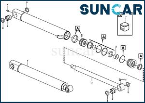 Wholesale 15077493 EC27C SUNCARVO.L.VO Sealing Kit Wear Resistance VOE15077493 Dipper Arm Cylinder Seal Kit from china suppliers