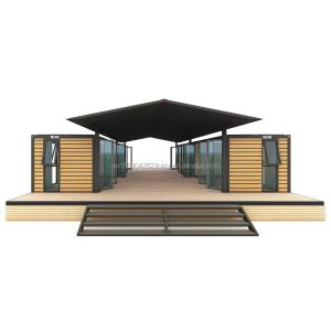 Wholesale 40ft Large Container House for Hotels and Countryside Resident Log Prefabricated Steel Workshop/Classroom Sandwich Panel from china suppliers