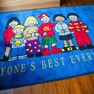 Wholesale Machine washable fireproof nylon education cartoon mat from china suppliers