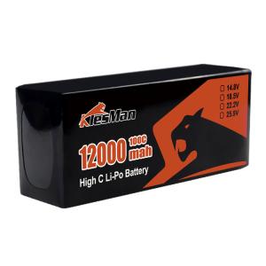 Wholesale XT6 Plug 6S 12000mAh Lipo Battery for 10 Inch FPV Drone 22.2V 50C 70C High Capacity from china suppliers