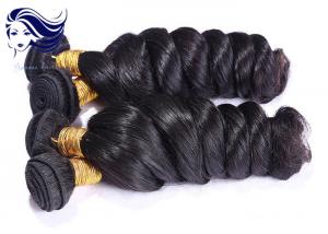 China Colored Long Virgin Brazilian Hair Extensions Tangle Free with Clips on sale