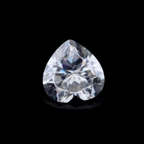 Unique Genuine Heart Shape Diamond Moissanite DEF Super White Fancy Cut All