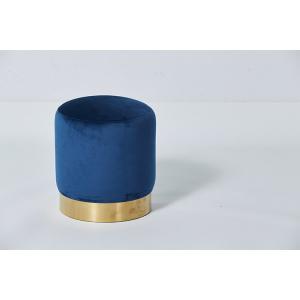 Wholesale Modern Upholstery Blue Velvet Bed Ottoman Bench With Metal Base from china suppliers