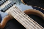 5 string custom bass guitar fanned frets electric bass guitar neck through body