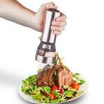 Electric Stainless Steel Salt and Pepper Grinder for Kitchen Spice Grinding