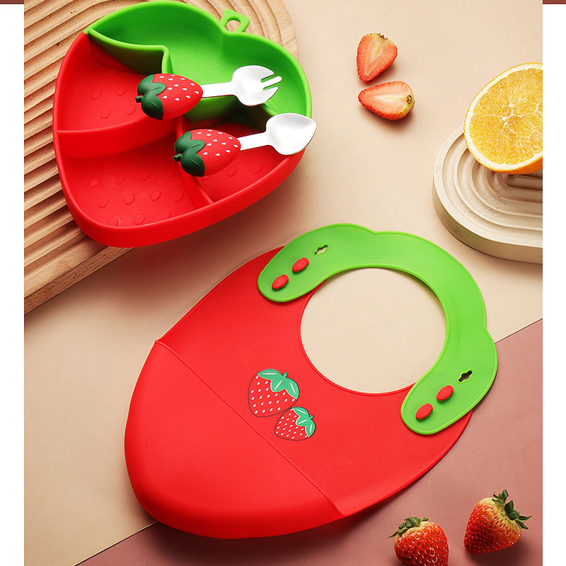 Customised Silicone Baby Spoon and Fork Set Easy-to-Grip Shapes for Infants Feeding Tableware