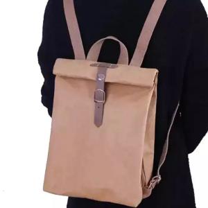 Wholesale Custom Anti Theft Washable Paper Backpack With Side Zipper from china suppliers