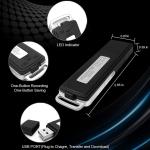 16GB Digital Audio Voice Recorder / Dictaphone / USB Pen Drive 150 Hours
