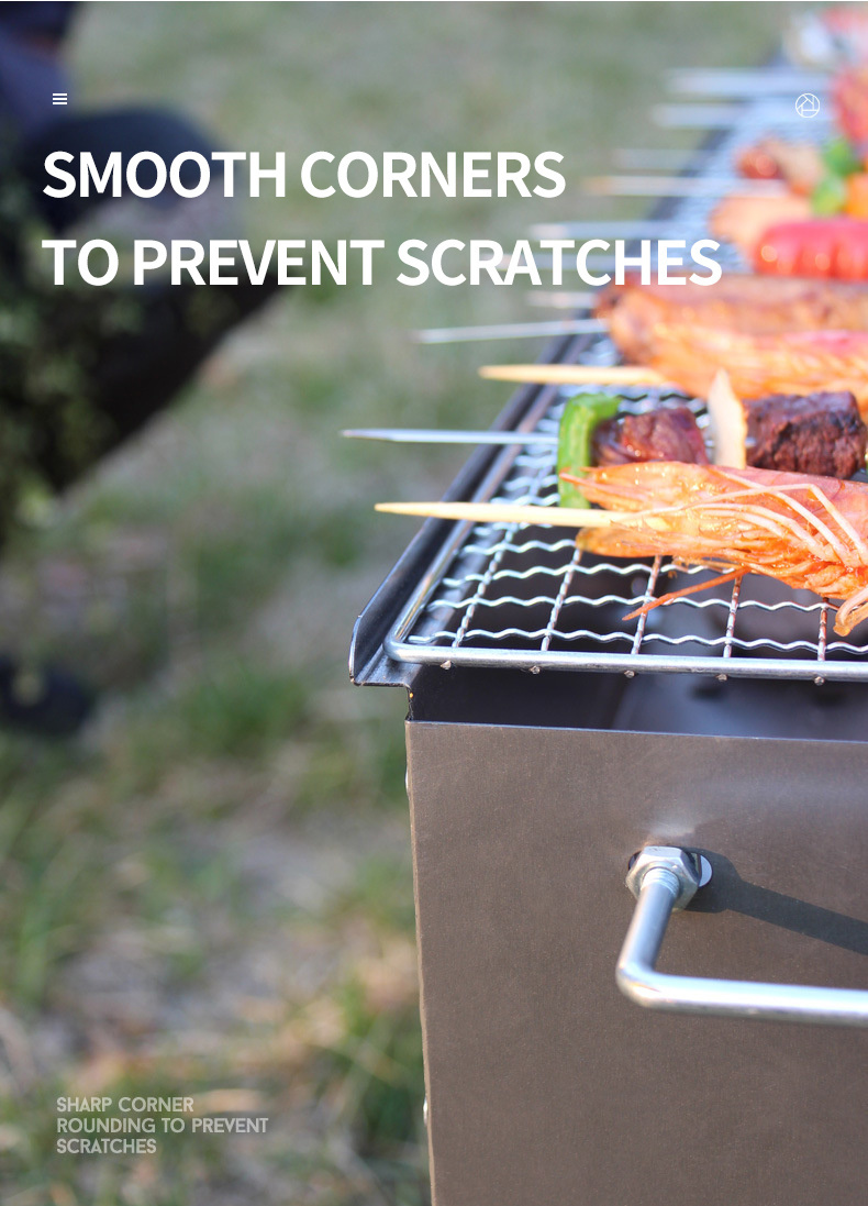 Adjustable BBQ Grill for Outdoor Cooking Barbecue Oven