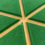 Engraved Nontoxic Felt Wall Panels Sound Absorption For Interior Conference Room