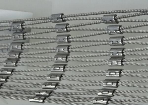 High Strength Stainless Steel Cable Net , Wire Rope Mesh Netting For Children’S