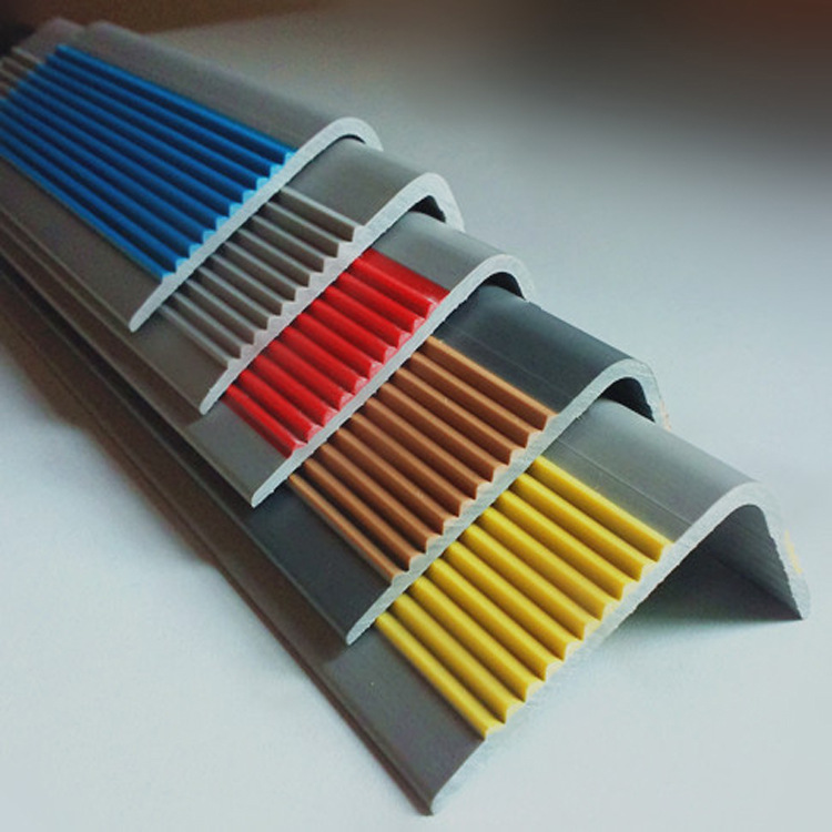 Stair Safety Guaranteed With L Shape PVC Non Slip Rubber Stair Nosing Edge Trim Strips