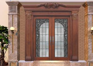 Wholesale Wood Frame Dedorative Sliding Glass Door , Black Patina Internal Glass Sliding Doors from china suppliers