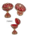 Faberge Egg Hand Painted Jewelry Trinket Box Gift for Easter Egg Music Box