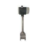 LPG/hydrogen gas vortex flow meter with bluff body