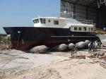 D2.5XL18M Ship Launching Marine Rubber Airbag Integral Winding