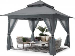 Wholesale Pop Up Gazebo Mosquito Nettings, Outdoor Canopy Shelter Garden Lawn Backyard, Patio Cover Outdoor Gazebo Pergol from china suppliers