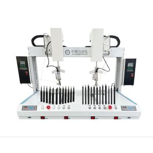 Wholesale 5 Axis Desktop Automatic Welding Robot Two Station Soldering Machine from china suppliers