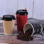 FDA 90mm Diameter Paper Disposable Cups For Hot Drinks