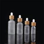 Durable Frosted Glass Dropper Bottles , Transprent Serum Glass Bottle